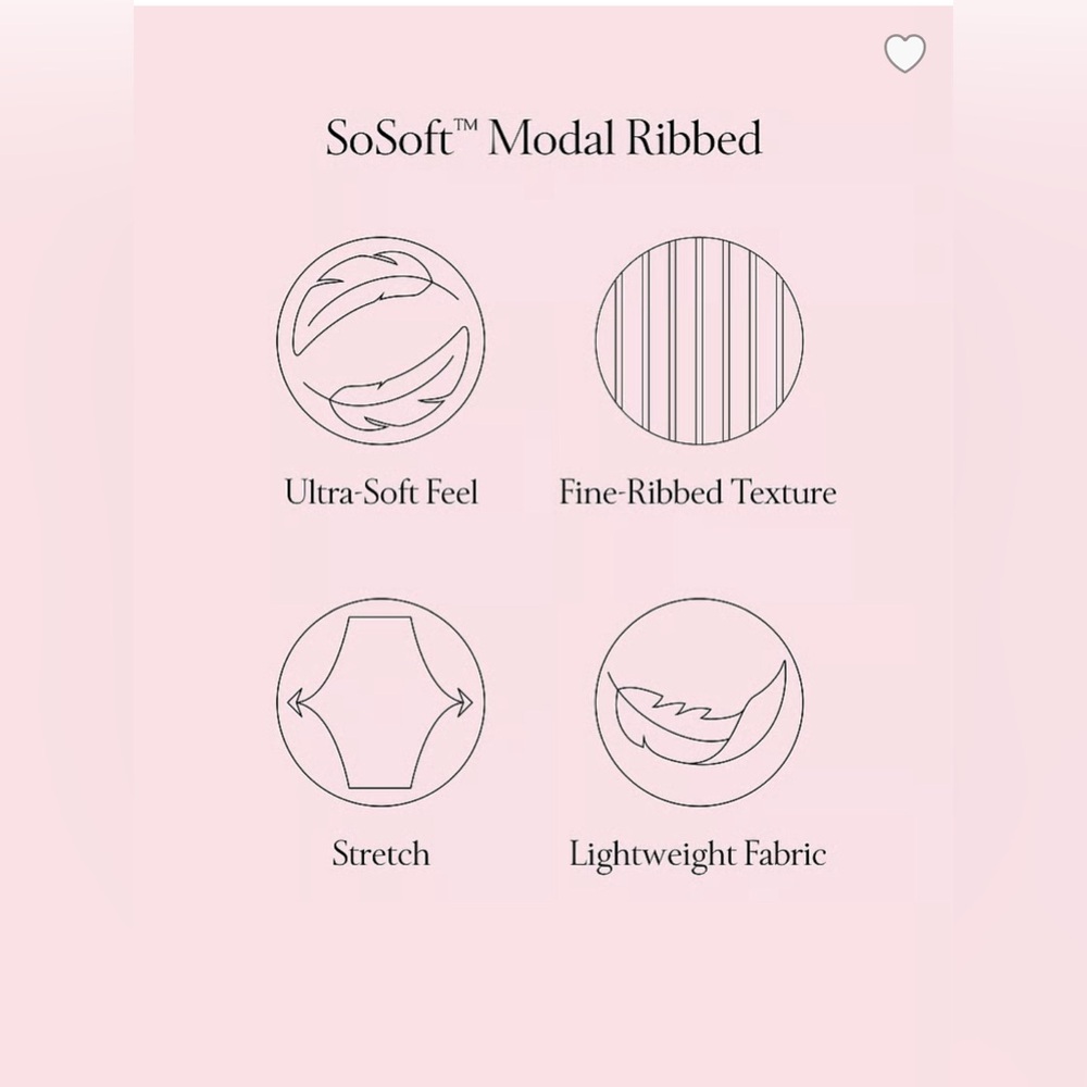 SoSoft Modal Ribbed Long Lounge Set - Picture 4 of 5